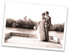 Wedding photo session in sepia